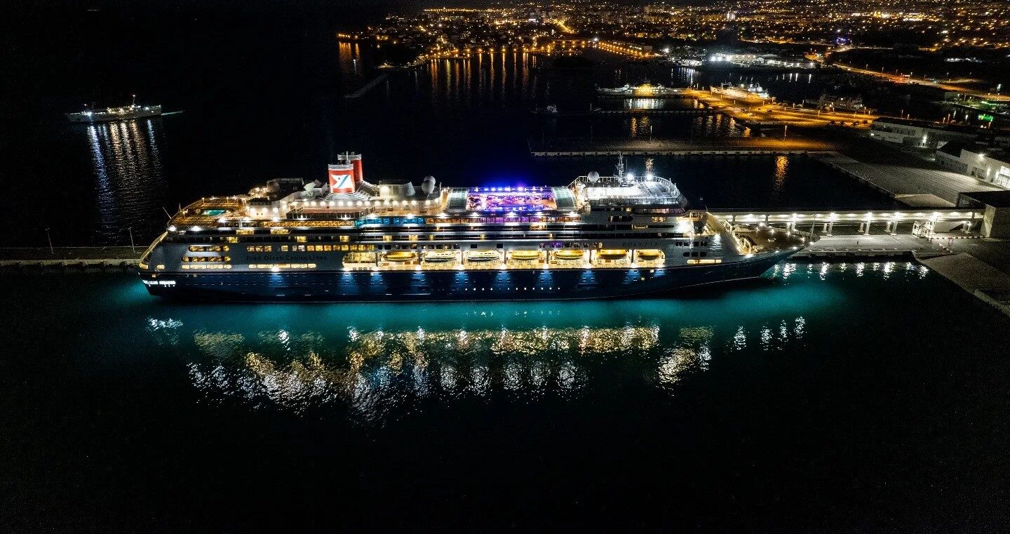 Zadar Cruise Port at night